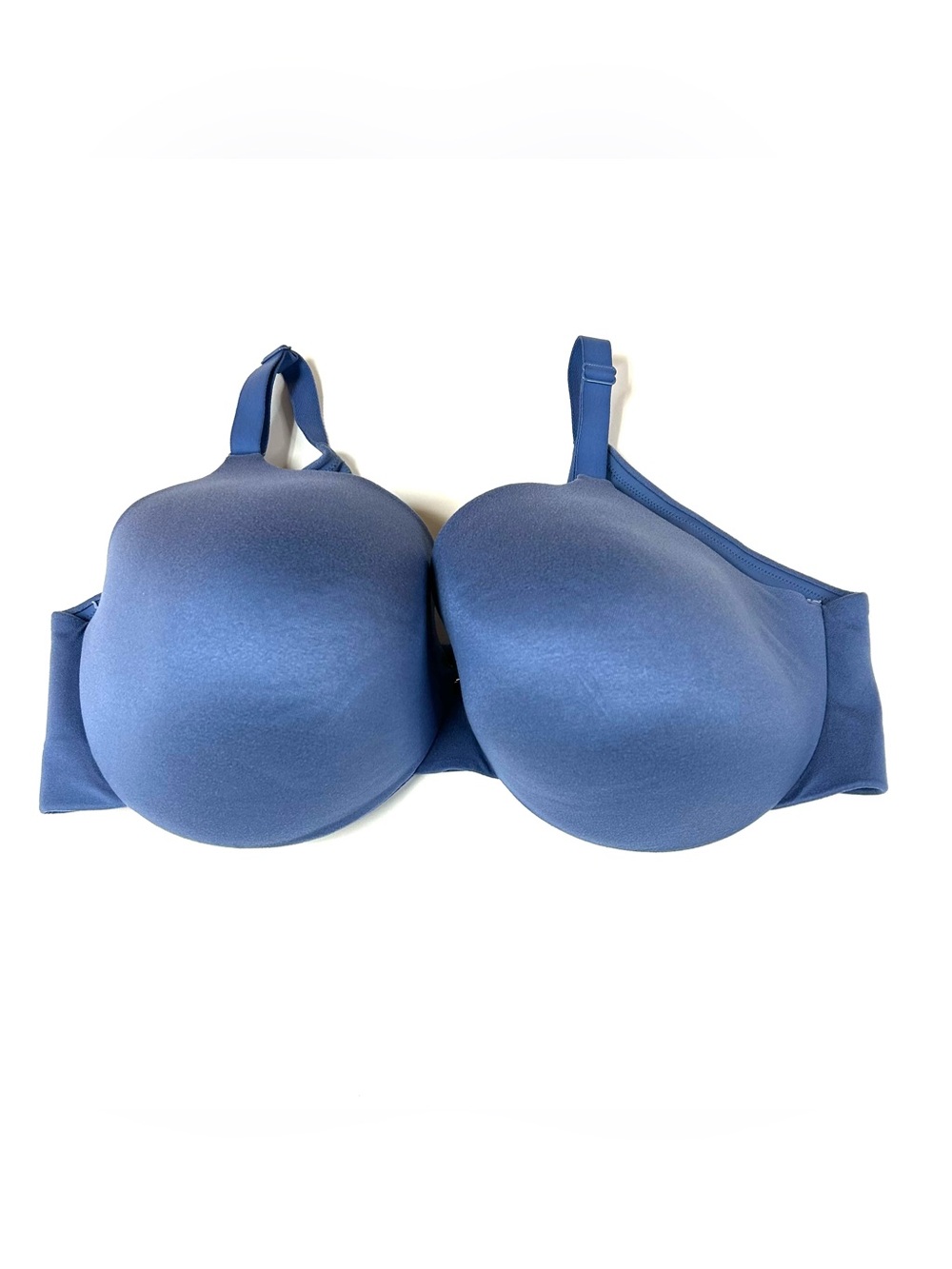 Cacique 42DDD 42F Back Smoother Lightly Lined Full Coverage Bra Soldi Blue #2381